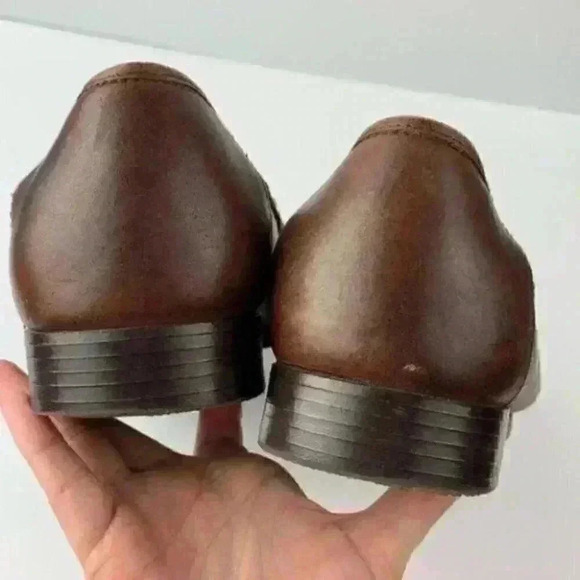 Giorgio Bertini loafers size 13 wide Bartell brown leather - Picture 5 of 9